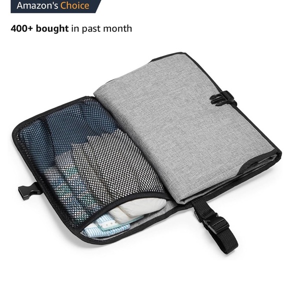 Skip Hop Portable Baby Changing Pad, Pronto, Grey Melange - Picture 5 of 5